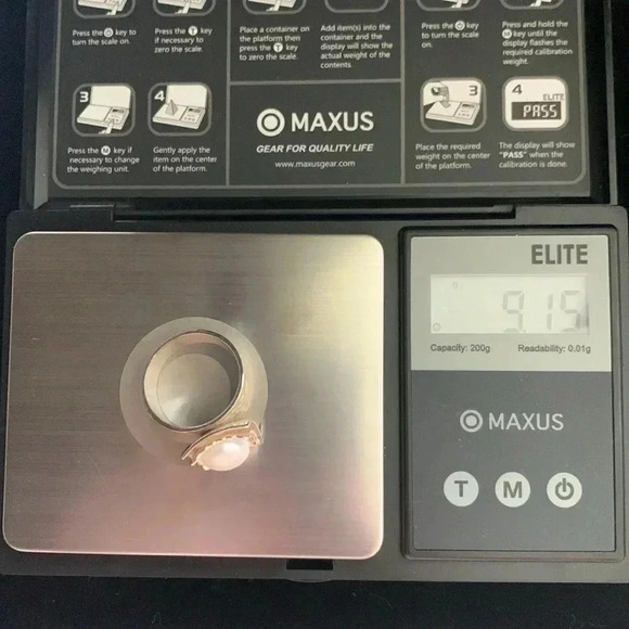 Silpada sterling silver 925 and freshwater pearl statement ring - Picture 5 of 7